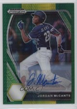 2021 Panini Prizm Draft Picks Green & Yellow Hyper Jordan McCants Auto 10k8