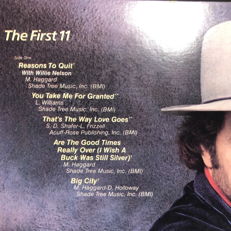 Merle Haggard His Epic Hits The First 11 To Be Continued Lp Willie Nelson  Nm - Image 3 of 4