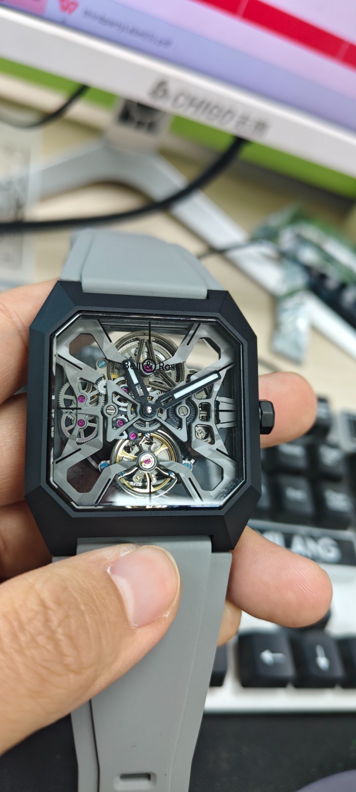 Bell &Ross BR 03 Cyber Night Light Automatic Mechanical Watch for Men