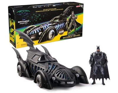 Spin Master Batman Forever Batmobile and 4-inch Batman Action Figure Set Target