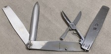 Vintage Folding Scissor and Letter Opener Executive Line Made in Italy