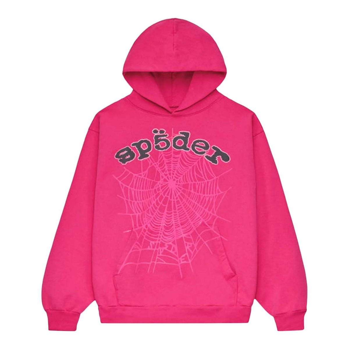 Sp5der Rhinestone Legacy Web Hoodie Pink & Black | eBay