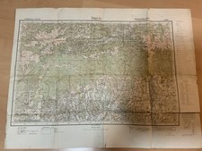 Original WWII German Military Map 1940 &ndash; Romania T&acirc;rgu Jiu
