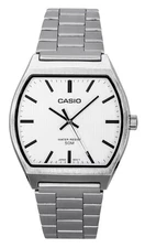 Casio Analog Stainless Steel White Dial Quartz MTP-B140D-7A 50M Mens Watch