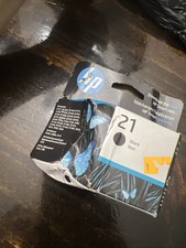 HP 21 Black Ink Cartridge Deskjet Officejet Printer Ink New in Box 10/2023