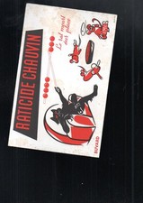 buvard publicitaire ancien raticide chauvin chat rousseurs