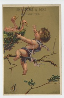 Mr Fancy Cancel Sharpless & Sons Importers Jobbers Dry Goods Phila Card #1794