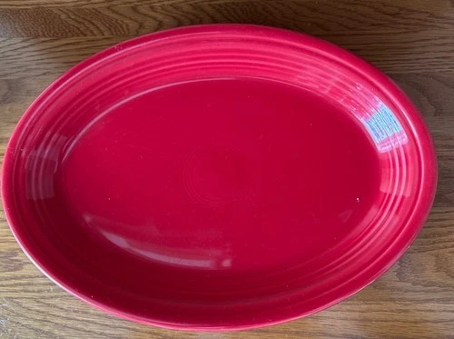 NOS Vintage Homer Laughlin FIESTAWARE 13" Large Platter - Scarlet Red**