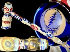 Jerome Baker Designs JBD Grateful Dead Giant Hammer Pipe By Jason Harris Signed