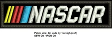 NASCAR EMBROIDERED PATCH, IRON ON/SEW ON, FAST SHIP