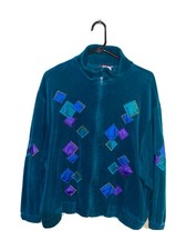 80’s Warm Up Jacket Made In USA Vintage Bright Colors