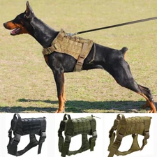 Tactical Dog Harness with Handle No-pull Large Military Dog Vest US Working Dog