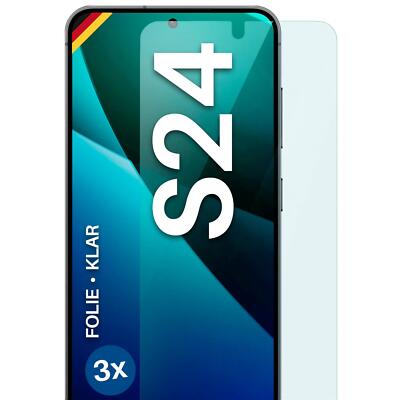 3x Schutzfolie für Samsung Galaxy S24 Displayschutz HD Klar flexibel kein Glas