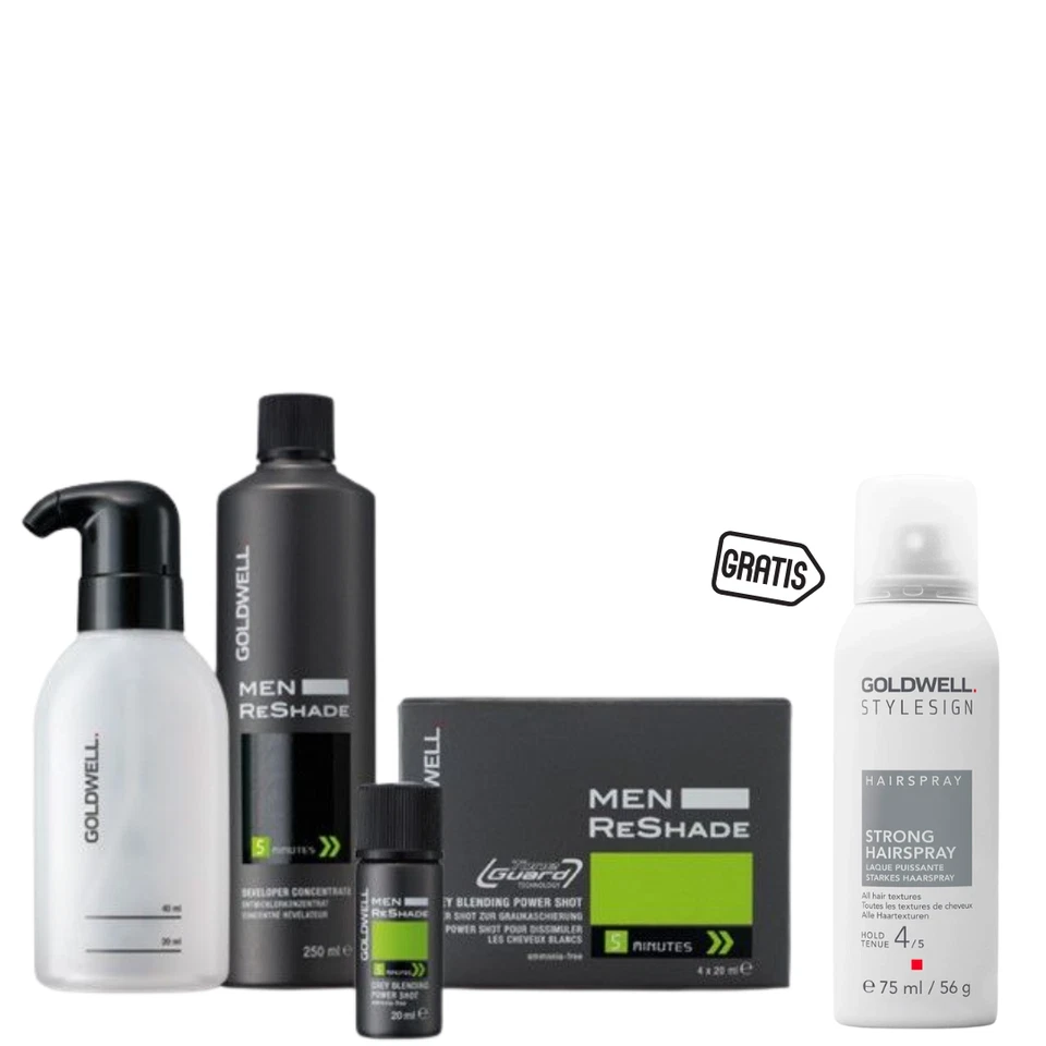 Goldwell Men Reshade Set 4 x 20 ml (5 CA) + Entwickler 250 ml + Auftrageflasche
