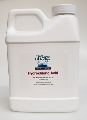 4% Hydrochloric Acid Solution 16oz bottle