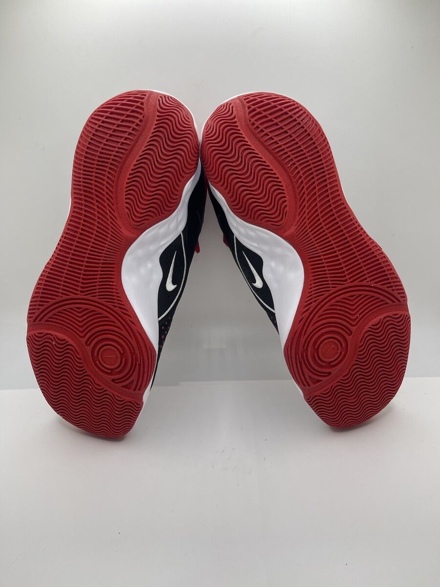 Men Nike Fly.By Mid 3 Basketball Shoes Black/White/Gym Red Men Nike Fly.By Mid 3 Basketball Shoes Black/White/Gym Red