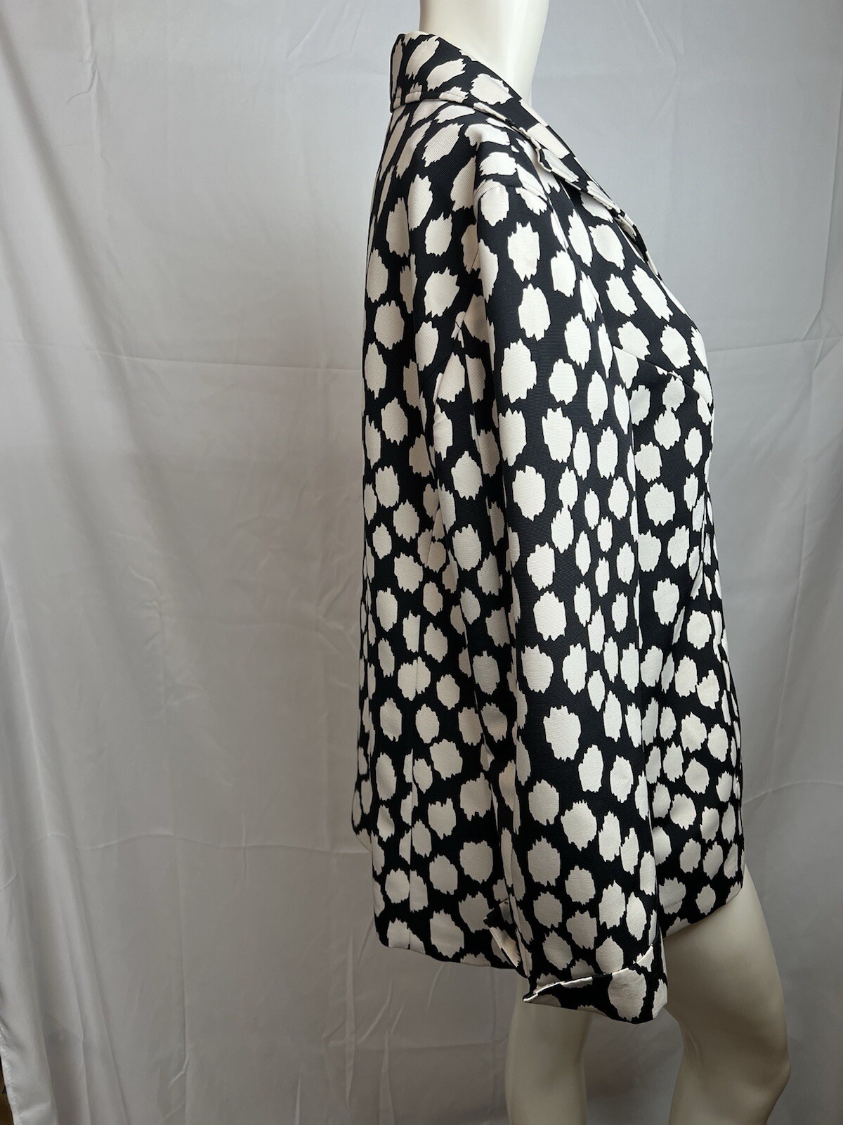 Chico's Black Beige Patterned Spotted Dots Jacket… - image 7