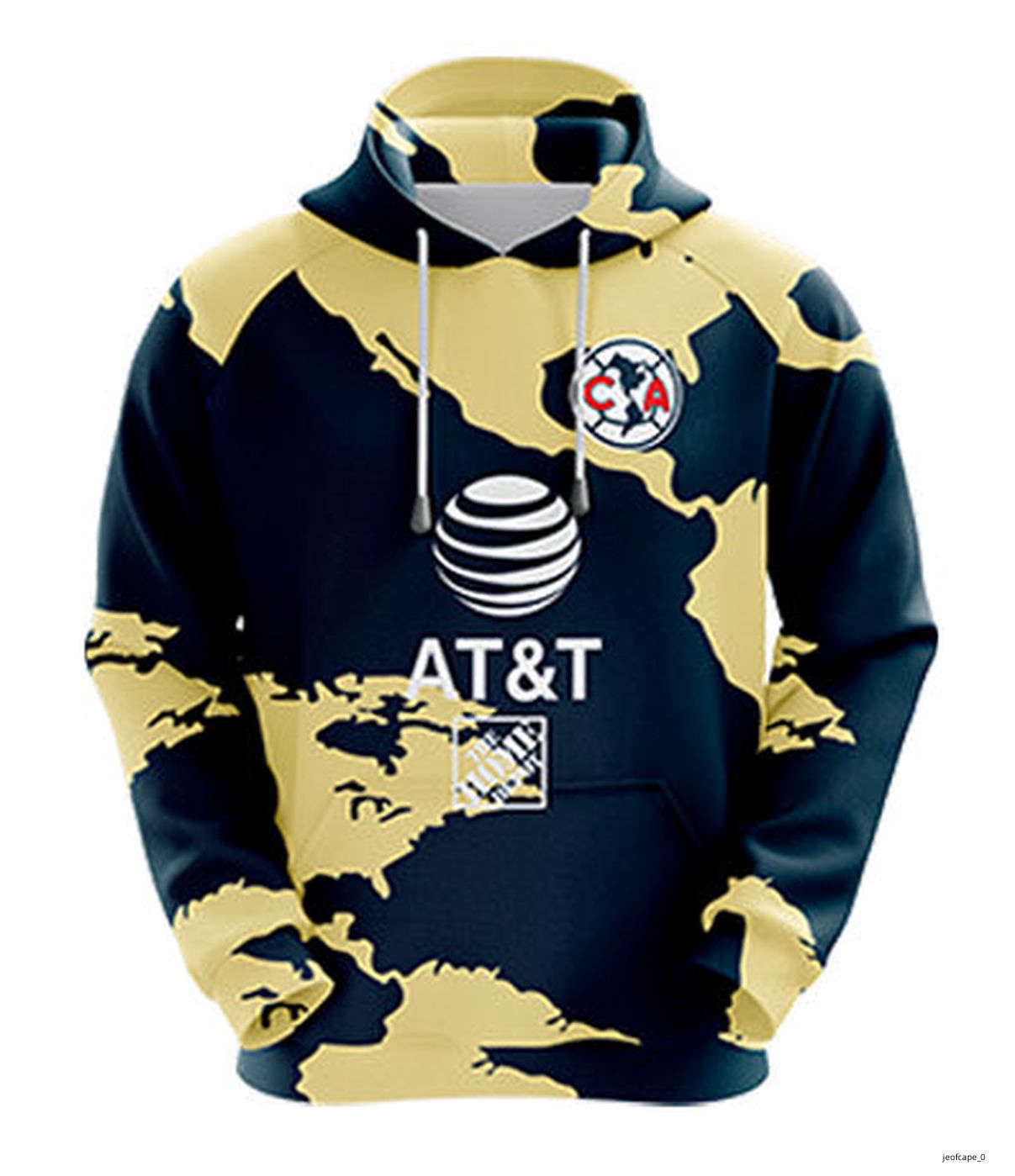 Personalized Liga MX America Hoodie Pullover Hooded Gift Fan 011