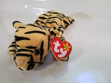 TY Beanie Baby - 1995 Stripes the Tiger, Mint Collectible RARE RETIRED PVC