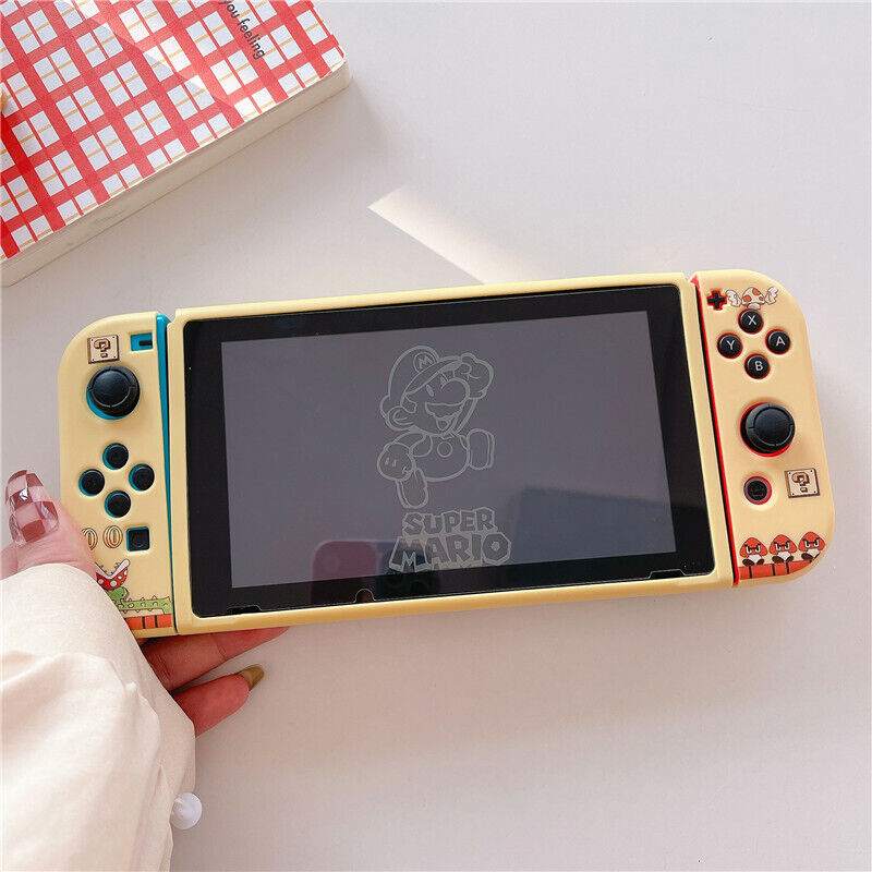 Anime Funda Nintendo Switch OLED Protective Case Soft TPU White Cover  JoyCon Controller Game Housing Switch