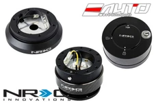 NRG Steering Wheel Short Hub 100H + Black Gen2 Quick Release CF Ring + LB Lock
