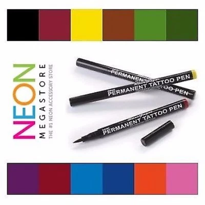 Stargazer Semi Permanent Body Tattoo Pen - 12 Colours Available + Correction Pen