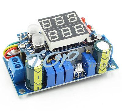 MPPT Solar Panel Controller 5A DC-DC Step-down CC/CV Charging Module LED Display