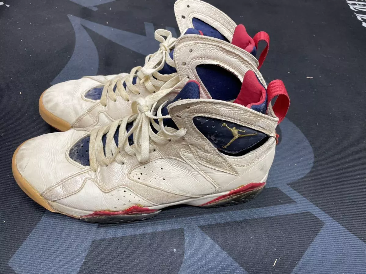 NIKE AIR JORDAN 7 Olympic Original 1992 Men's US10 Made in Taiwan Vintage  Used