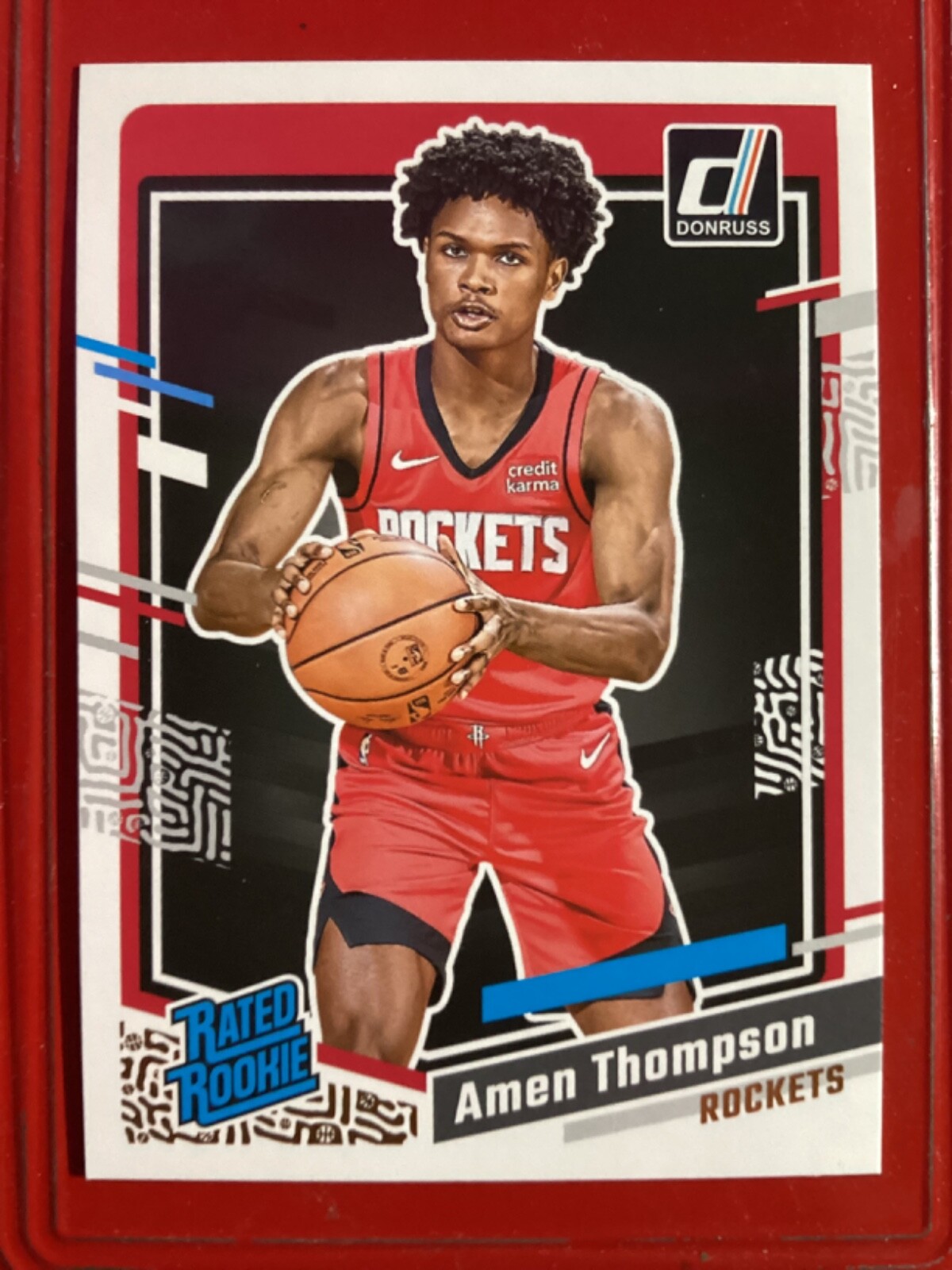 Amen Thompson  2023-24 Donruss RC Rated Rookie #206 Houston Rockets