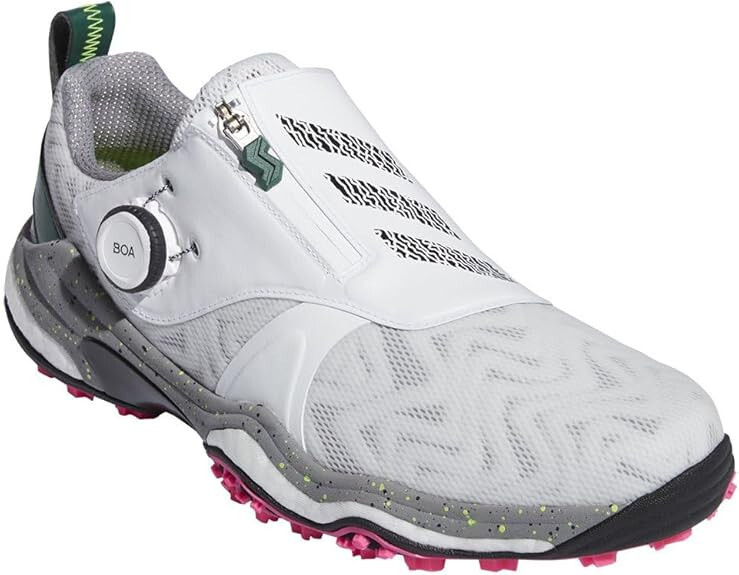 adidas Golf Men's Shoes CODECHAOS 25 BOA White Black Green adidas Golf Men's Shoes CODECHAOS 25 BOA White Black Green