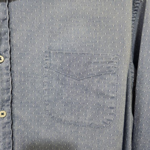 Cremieux Classics Mens XL Blue Button Up Long Sleeve Cotton Shirt - Picture 3 of 6