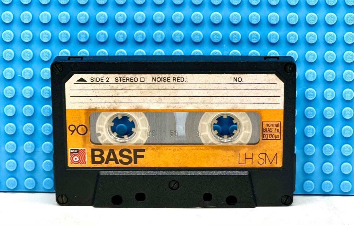 BASF LH-SM 90 YELLOW VERSION TYPE I BLANK CASSETTE TAPE (1) (USED