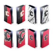 OFFICIAL NHL CALGARY FLAMES VINYL SKIN DECAL FOR SONY PS5 DISC EDITION CONSOLE