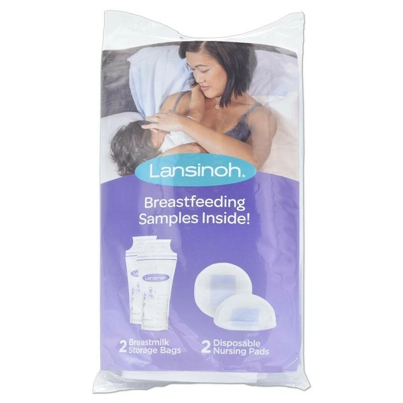 Bolsa de almacenamiento de leche materna 104 Lansinoh y 104 almohadillas de lactancia desechables Foto 2 de 2