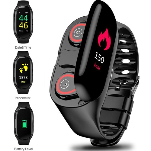 Reloj de pulsera inteligente Bluetooth deportes rastreador de ejercicios de pasos calorías sueño 859109025014 | eBay