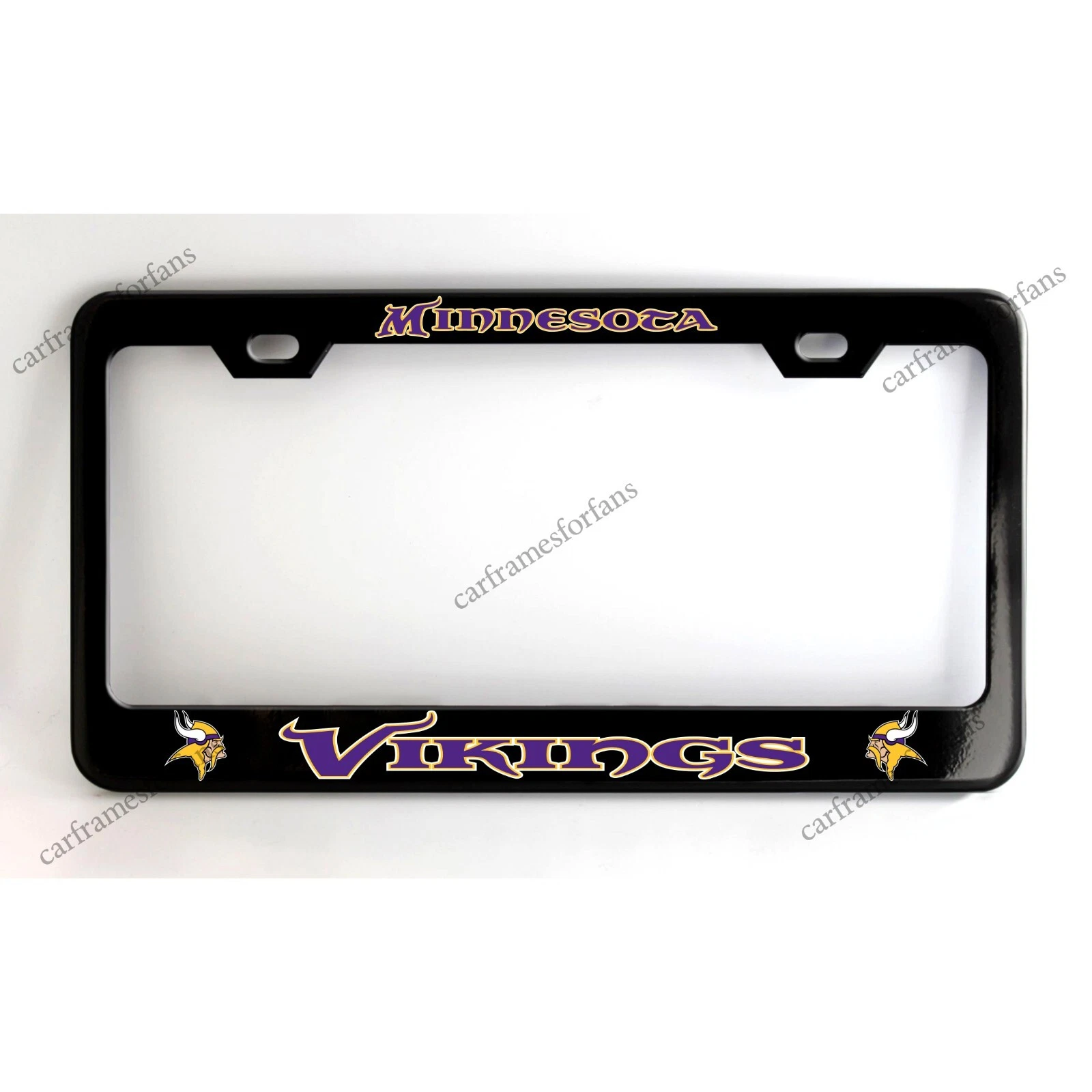 Minnesota Vikings License Plate Frame, Premium Black