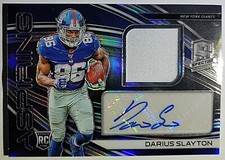 2019 Spectra Darius Slayton 66/199 RPA Auto Aspiring Prizm Player Worn Patch