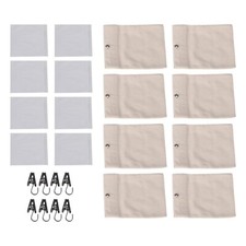 8pcs Curtain Weight Bags for Outdoor Use with Metal Clips and Seal Bags