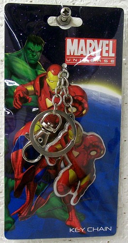"IRON MAN" Marvel Comics Universe Avenger Action Pose Collectible KEYCHAIN New!! - Picture 3 of 4