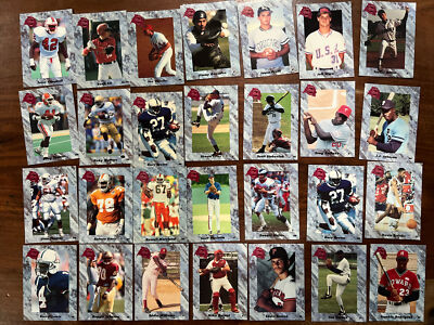 1991 Classic Draft Picks mixed 28 Common Card Lot~NFL MLB 