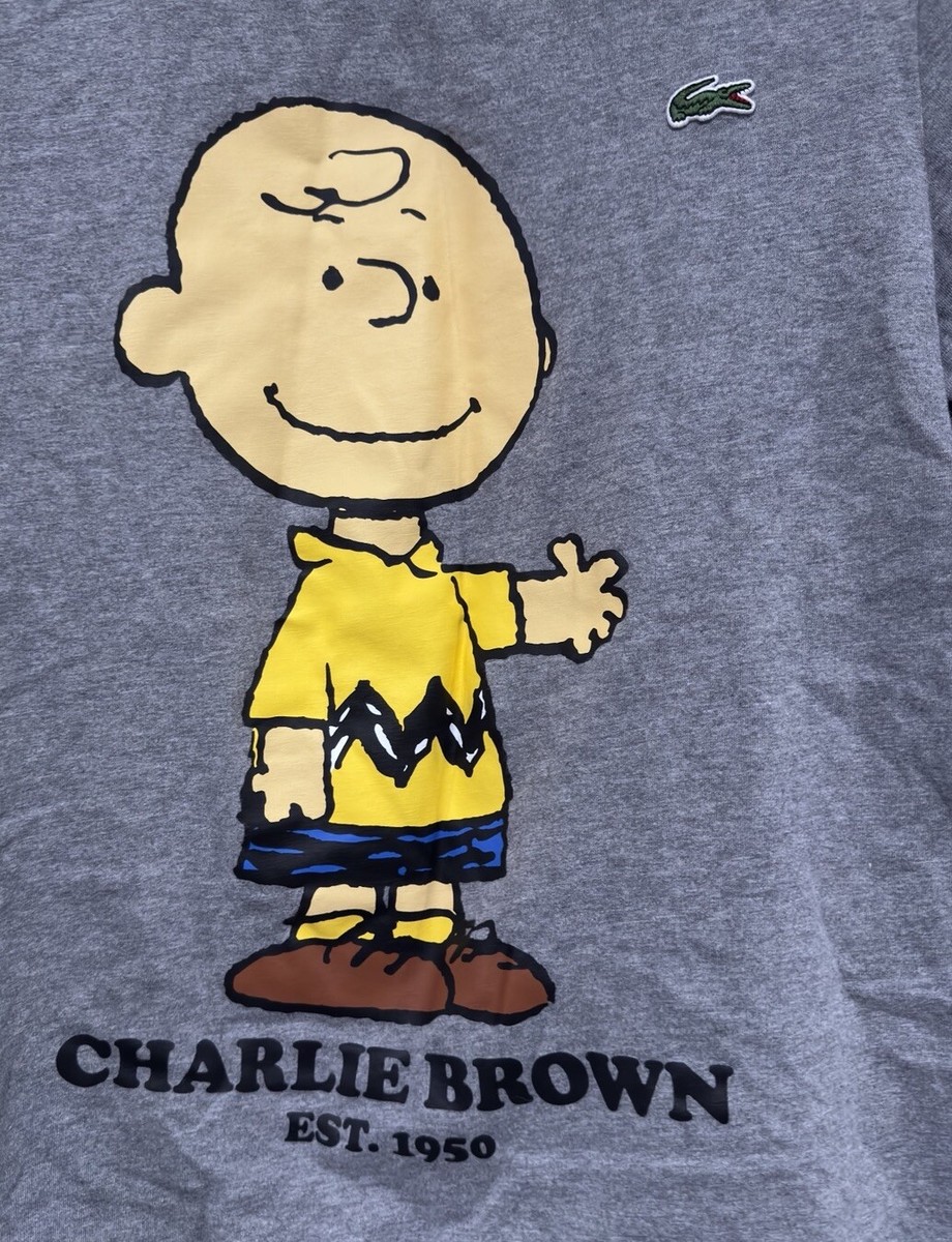 Lacoste X Peanuts Charlie Brown Double Sided Graphic T Shirt