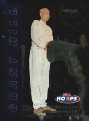 1997 Hoops Grant Hill #2 Chill with Hill    Detroit Pistons  1F
