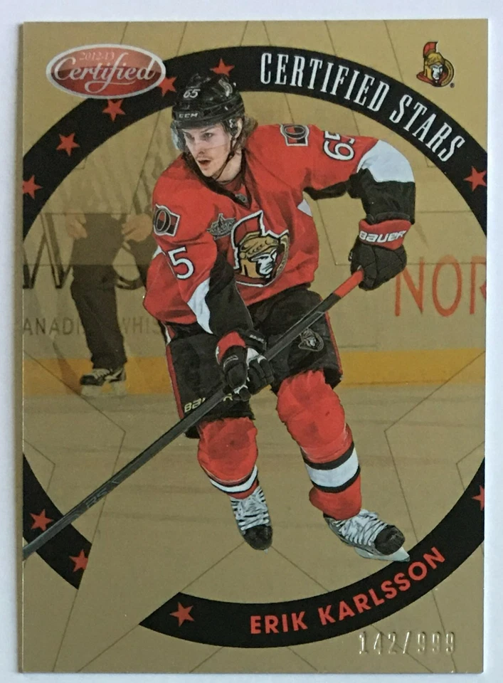 Erik Karlsson 2012-13 Panini Certified Stars Foil #S16 /999 Ottawa Senators NHL - Image 3 of 3