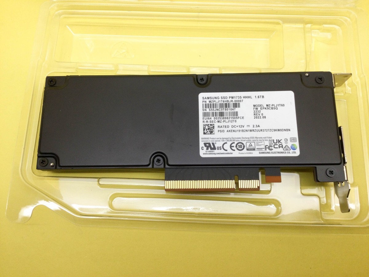 Samsung PM1735 1.6TB PCIe 4.0 NVMe HHHL SSD MZ-PLJ1T60 | eBay
