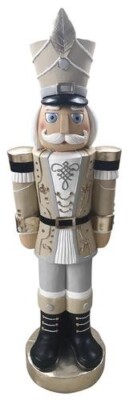 4' Tall Christmas Regal Nutcracker Figurine Statue Indoor Porch Holiday Decor