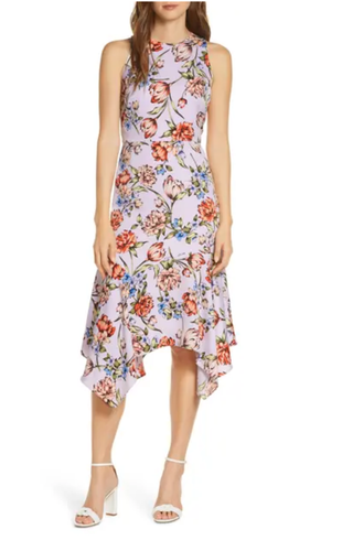 Maggy London Dress Floral Print 