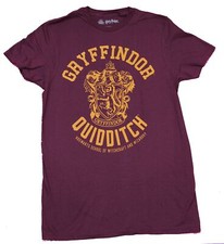 Harry Potter Adult New T-Shirt - Gryffindor Quidditch Crest Logo