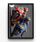 MotoGP Duel Rossi vs Marquez Racing Poster