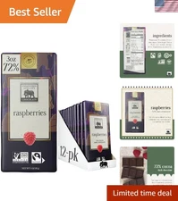 Support Wildlife: Endangered Species Fairtrade Dark Chocolate with Raspberries