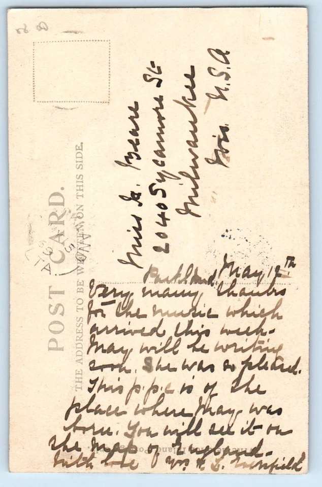 Postal de Saint Bees Cumbria Inglaterra St. Cabeza de abejas y playa antigua 1909 Foto 3 de 3